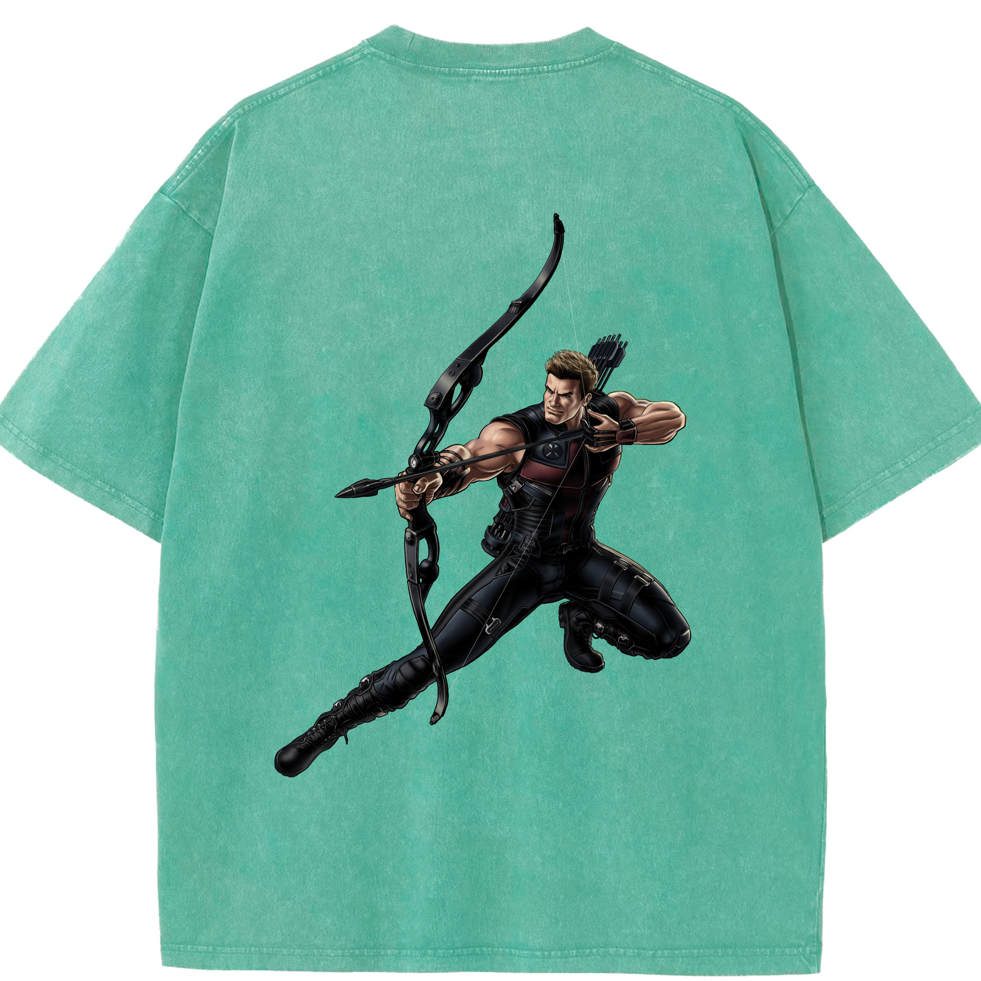 （画像用） アベンジャーズ The Avengers 綿100% ヴィンテージ風 半袖Tシャツ（背面プリント）